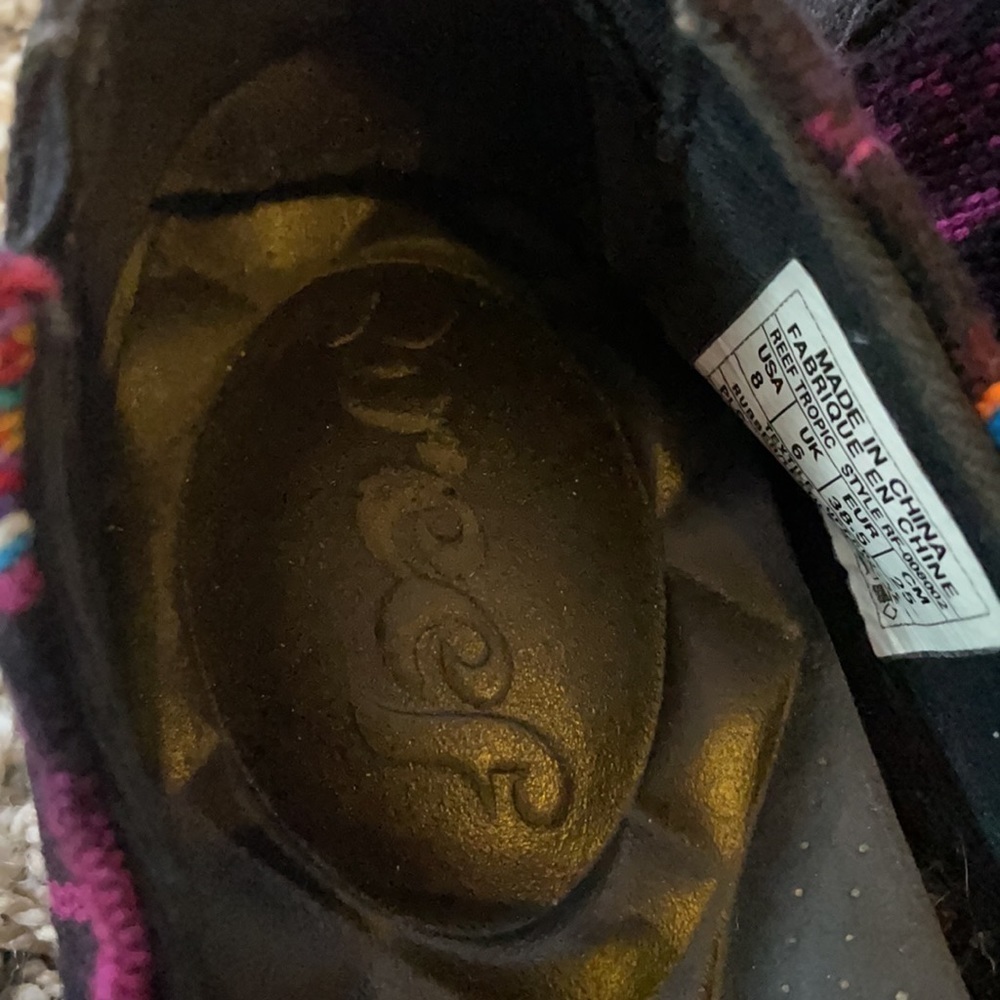 Reef Tropic Multicolored Striped Ballet Flats - Picture 9 of 11